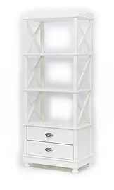 Стеллаж "Трике-4" (цвет "Слоновая кость") "Tadorna Furniture"