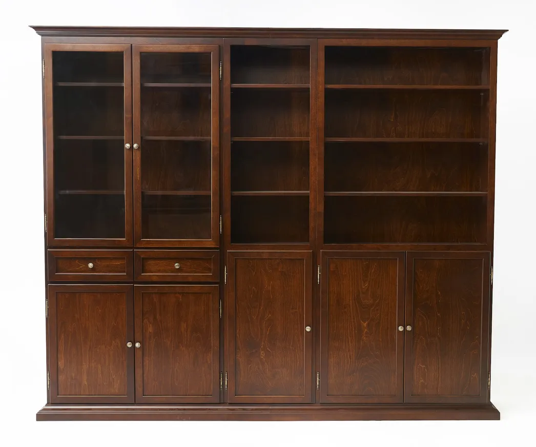 Шкаф-стенка "Онегин-257-160-260" цвет Орех "Tadorna Furniture"