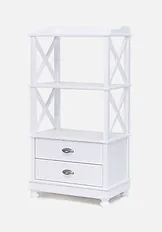 Стеллаж "Трике-3" (цвет белый) "Tadorna Furniture"