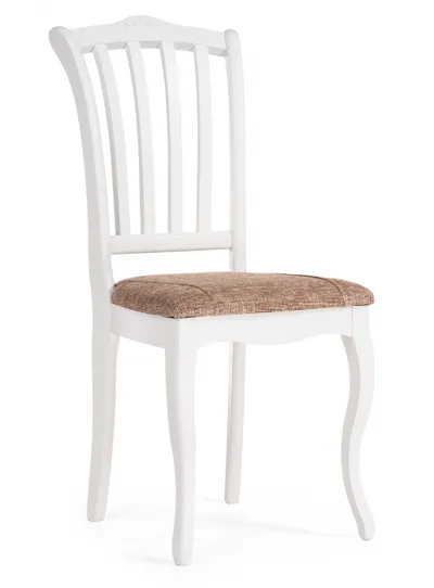 Стул классический "Виньетта" (Белый / Коричневый) "Tadorna Furniture"