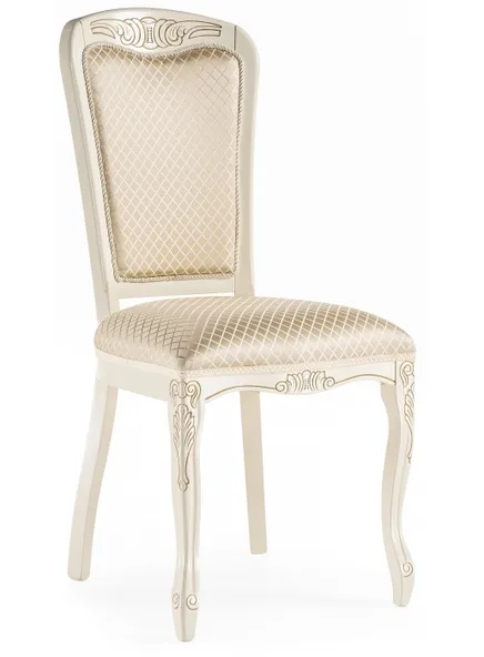 Стул классический "Клето" (слоновая кость с "золотой" патиной / бежевый) "Tadorna Furniture"