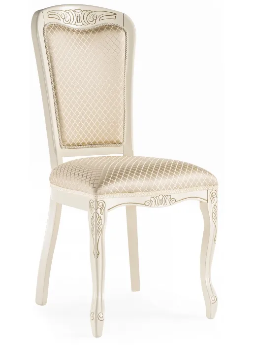 Стул классический "Клето" (слоновая кость с "золотой" патиной / бежевый) "Tadorna Furniture"