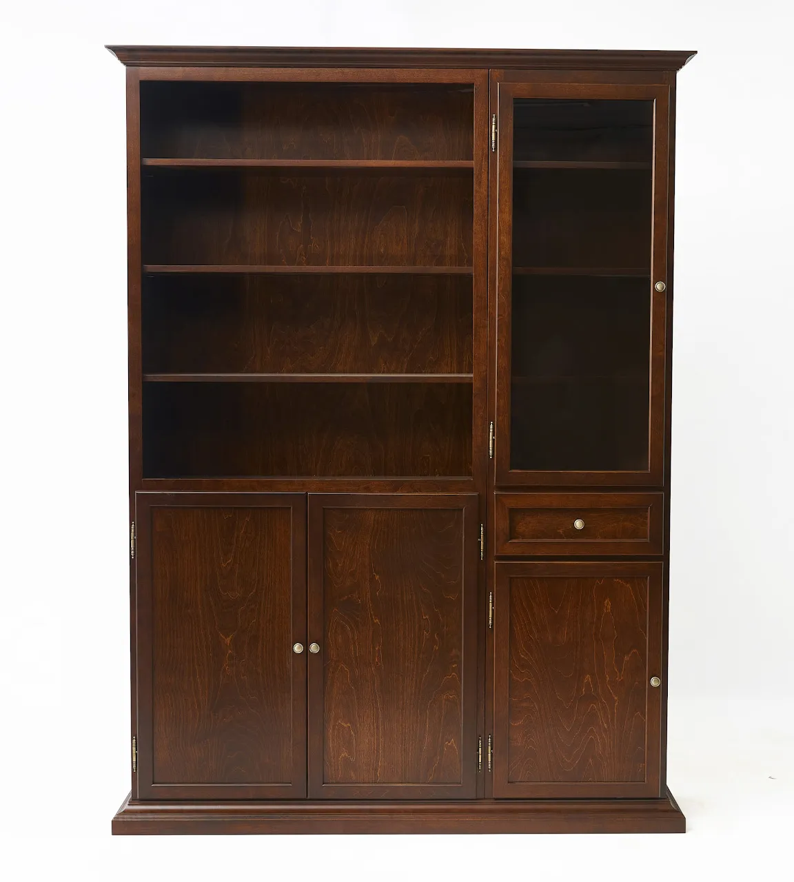 Шкаф-стенка "Онегин-260-157" цвет Орех "Tadorna Furniture"