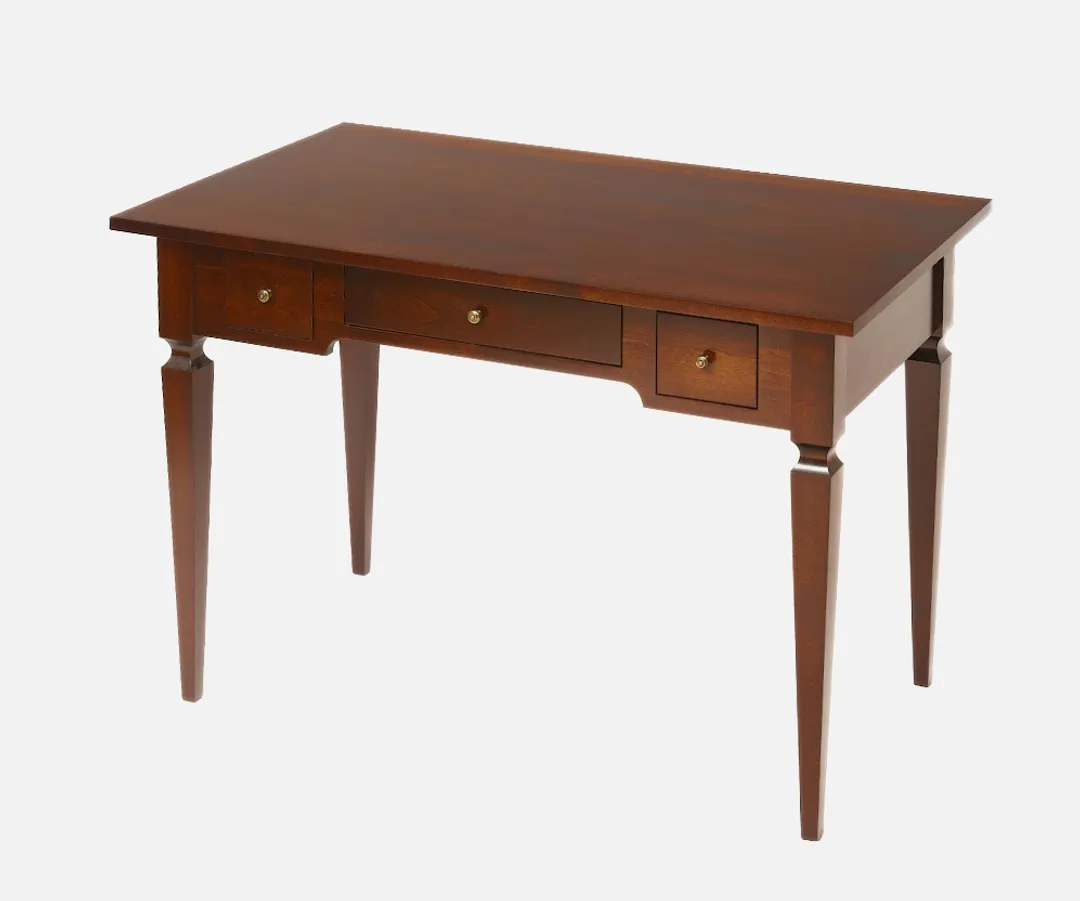 Стол письменный "Ленский" (цвет "Орех") 3 ящика