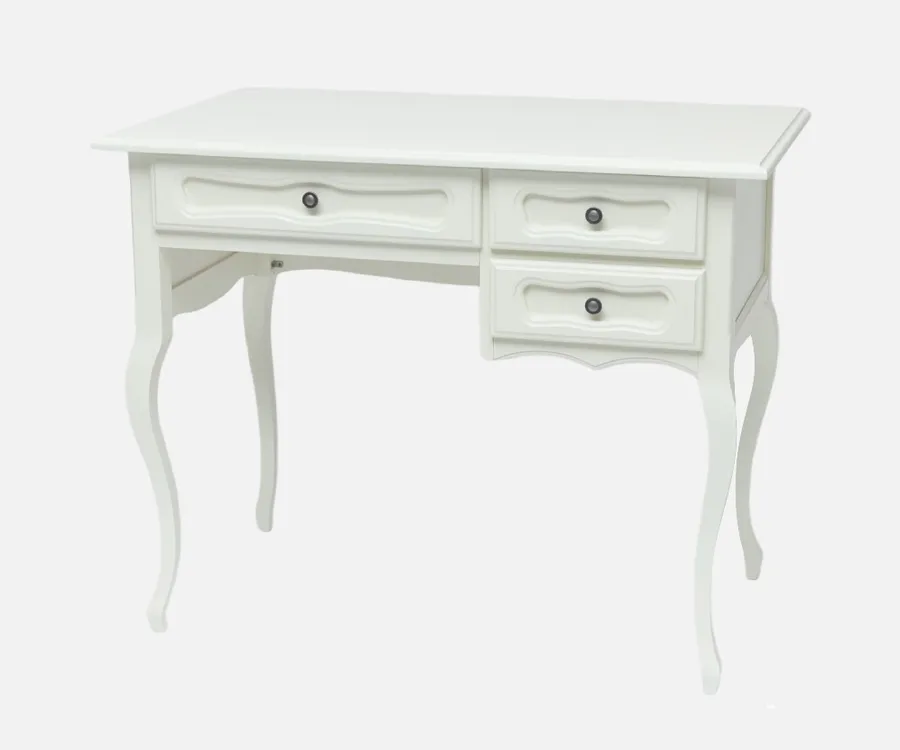 Стол письменный "Мой Дядя" (цвет "Слоновая кость") 3 ящика