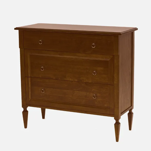 Комод "Грандисон" (цвет "Орех", 3 ящика) "Tadorna Furniture"