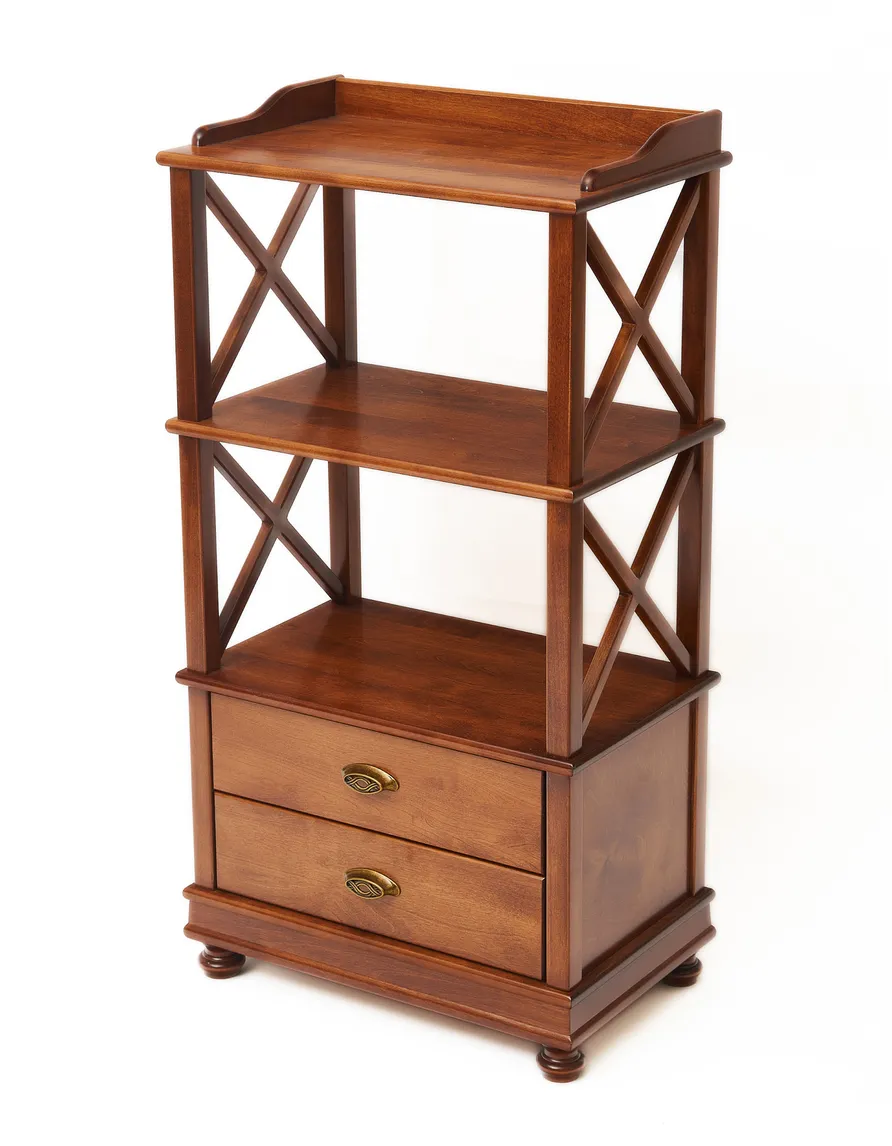 Стеллаж "Трике-3" (цвет "Испанский орех") "Tadorna Furniture"