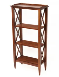 Стеллаж "Каверин-4" (цвет "Испанский орех") "Tadorna Furniture"